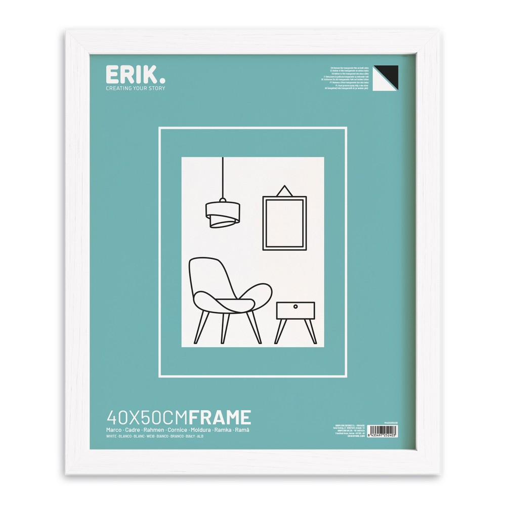 Grupo Erik - 40X50Cm Mdf White Frame Cadre - Multicolore